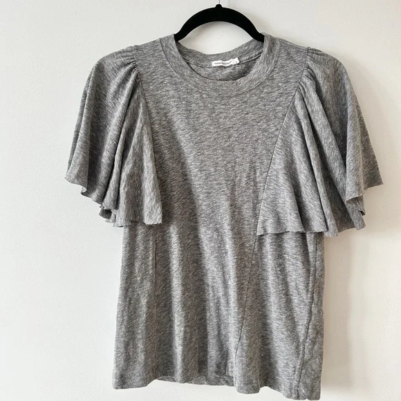 Unsubscribed Ruffle Grey Tee - Picture 2 of 4